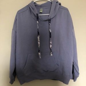 Purple cropped hoodie